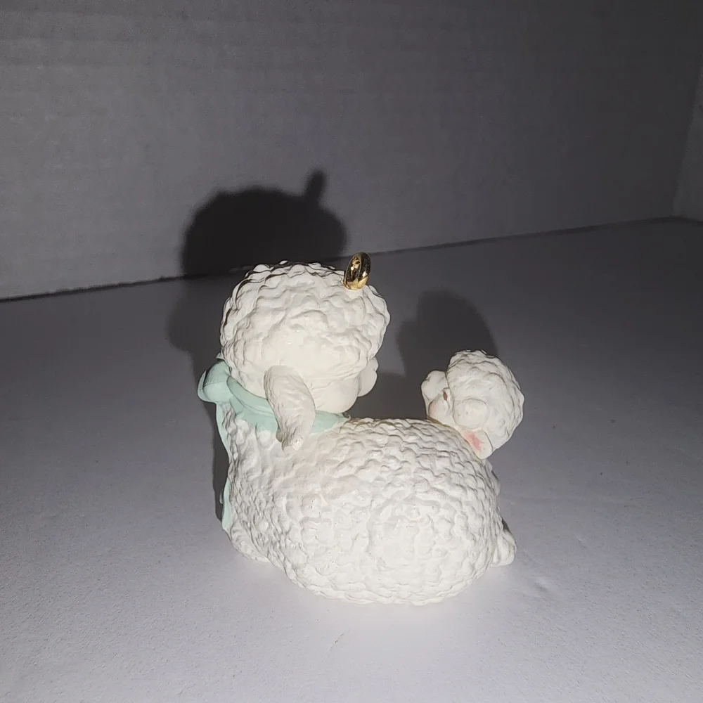1992 Hallmark‎ Keepsake Ornament Godchild lambs